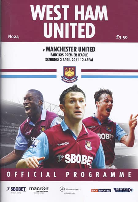 West Ham United FC v Manchester United FC